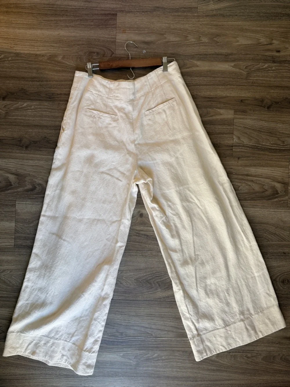 A.L.C Bennett Linen High Waisted Wide Leg Pants Size: 14